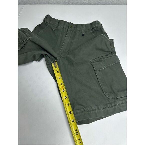 Boy Scout Shorts Youth Size 8 Uniform Canvas Green Cargo Cotton/Polyester *Notes - Picture 6 of 10